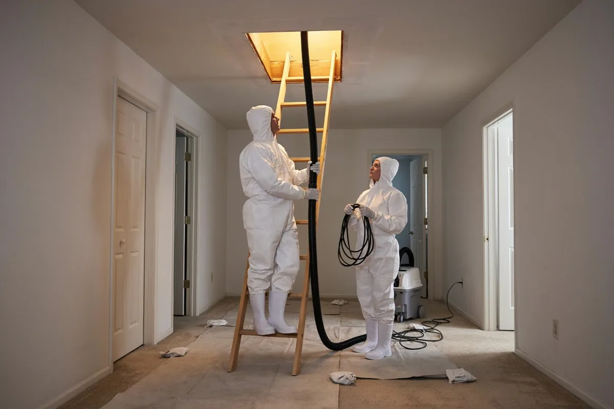 Attic mold remediation in Slidell, LA