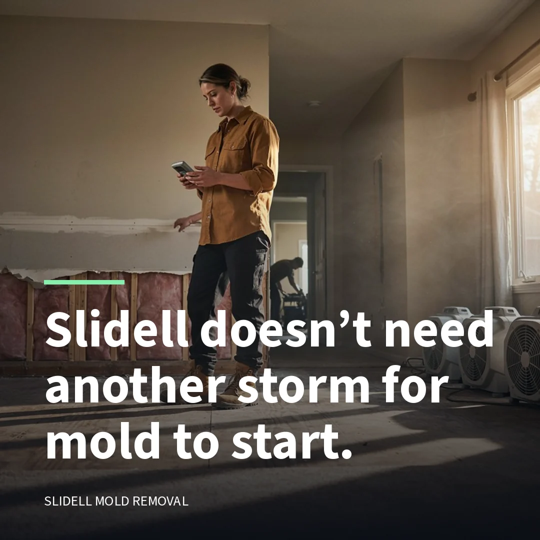 Slidell doesn’t need another storm for mold to start.